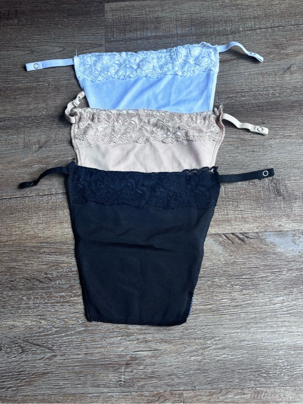 As seen on TV Cami Secret Clip on Camisoles White Black tan Adjustable One Size